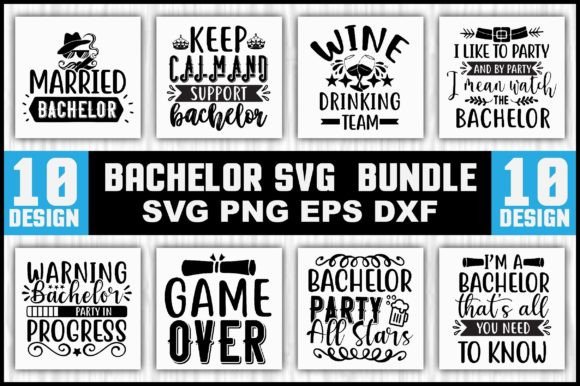 A Designer's Review of the Bachelor SVG Bundle Graphics for T-Shirt Designs