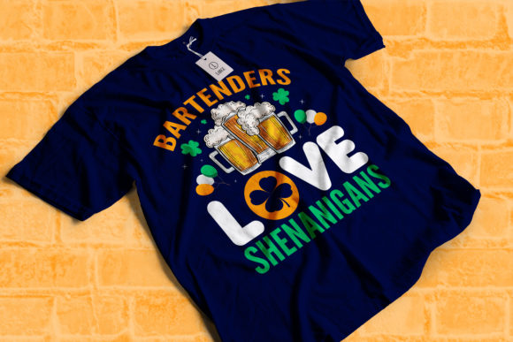 Bartenders Love Shenanigans: A Versatile Graphic for T-Shirt Designs and Beyond
