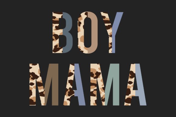 Boy Mama Half Leopard Sublimation Shirt Graphics