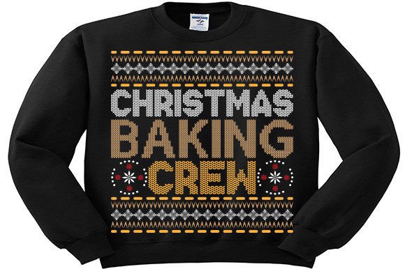 Christmas Baking Crew Sweater: A Perfect T-Shirt Design Graphic