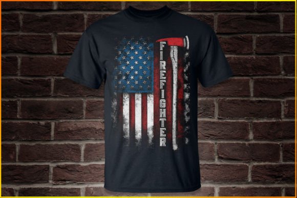 Firefighter Axe Graphics for Bold T-Shirt Designs