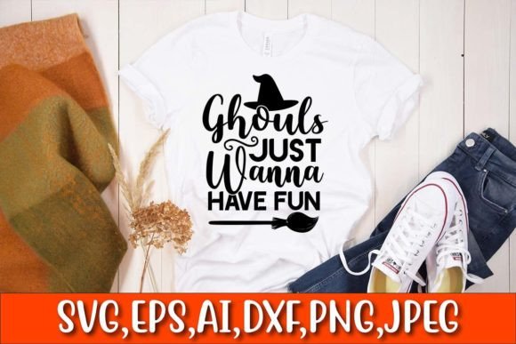 Ghouls Just Wanna Have Fun: A Spooky Yet Playful T-Shirt Design