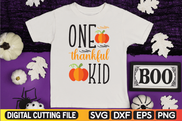 One Thankful Kid Svg: A Charming Addition for Embroidery Projects