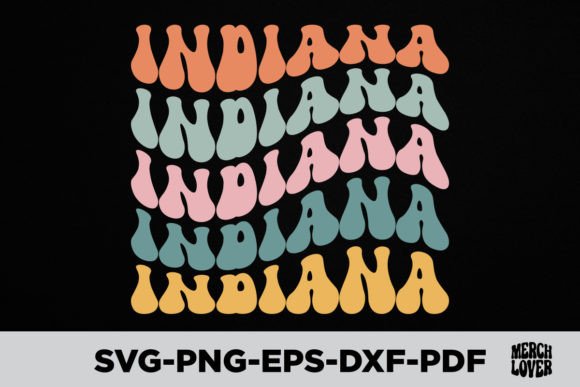 USA Groovy Indiana T-Shirt: A Versatile Graphics Asset